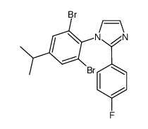 1-(2,6-dibromo-4-isopropylphenyl)-2-(4-fluorophenyl)-1H-imidazole picture