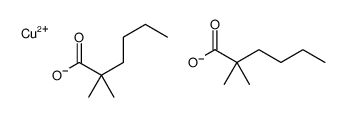 copper bis(dimethylhexanoate) Structure