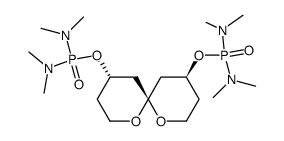 (4S,6S,10S)-(+)-1,7-dioxaspiro<5.5>undecane-4,10-diol bis-N,N,N',N',-tetramethylphosphorodiamidate结构式