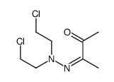 (3E)-3-[bis(2-chloroethyl)hydrazinylidene]butan-2-one结构式