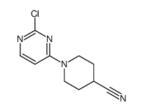 4-Piperidinecarbonitrile, 1-(2-chloro-4-pyrimidinyl) Structure
