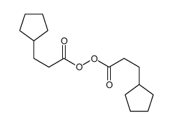 bis(3-cyclopentylpropanoyl) peroxide结构式