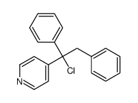 4-(1-chloro-1,2-diphenylethyl)pyridine structure