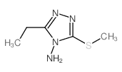 3-Ethyl-5-(methylthio)-4H-1,2,4-triazol-4-amine Structure