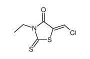 3-ethyl-5-chloromethylene-2-thioxo-thiazolidin-4-one结构式