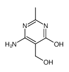 6-amino-5-(hydroxymethyl)-2-methyl-1H-pyrimidin-4-one结构式