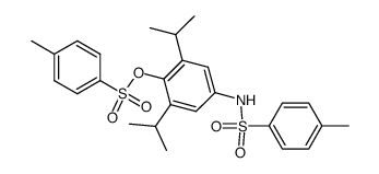 2,6-diisopropyl-4-(4-methylphenylsulfonylamino)phenyl 4-methylbenzenesulfonate结构式