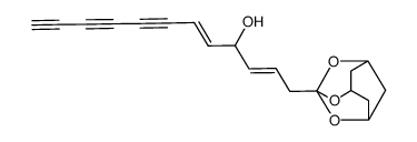 3-<4-Hydroxy-dodecadien-(2,5)-triin-(7,9,11)-yl>-2,4,10-trioxa-adamantan结构式