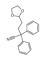 4-[1,3]Dioxolan-2-yl-2,2-diphenyl-butyronitrile结构式