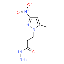 3-(5-METHYL-3-NITRO-PYRAZOL-1-YL)-PROPIONIC ACID HYDRAZIDE Structure