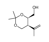 ((4R,5S)-5-Isopropenyl-2,2-dimethyl-[1,3]dioxan-4-yl)-methanol Structure