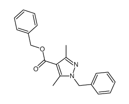 benzyl 1-benzyl-3,5-dimethyl-1H-pyrazole-4-carboxylate Structure