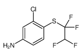 3-chloro-4-(1,1,2,2-tetrafluoroethylsulfanyl)aniline Structure