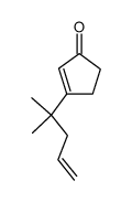 3-(1,1-dimethyl-3-butenyl)-2-cyclopenten-1-one结构式