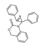 1-(2,3-diphenyl-2H-azirin-2-yl)-1H-benzo[d][1,3]oxazin-2(4H)-one结构式