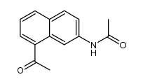 2-acetamido-8-acetylnaphthalene Structure