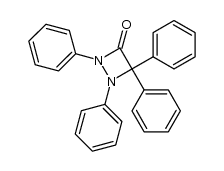 1,2,4,4-tetraphenyl-[1,2]diazetidin-3-one结构式