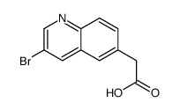 3-溴-6-喹啉乙酸结构式