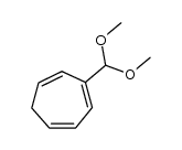 Cycloheptatrien-3-carboxaldehyd-dimethylacetal结构式