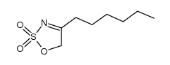 4-hexyl-5H-[1,2,3]oxathiazole 2,2-dioxide结构式