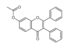 (4-oxo-2,3-diphenylchromen-7-yl) acetate Structure