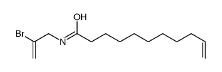 10-Undecenamide, N-(2-bromoallyl)- Structure