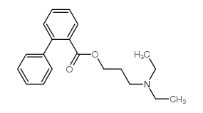 3-diethylamino-1-propanol 2-phenylbenzoate结构式