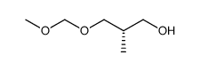 (2S)-2-methyl-3-[(methoxy)methoxy]-1-propanol结构式