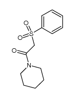 2-phenylsulfonyl-1-piperidinoethanone Structure