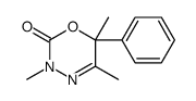 3,5,6-trimethyl-6-phenyl-1,3,4-oxadiazin-2-one Structure