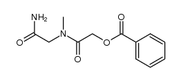 2-((2-amino-2-oxoethyl)(methyl)amino)-2-oxoethyl benzoate Structure