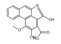 Dibenz[cd,f]indole-3-carboxylicacid, 4,5-dihydro-2-hydroxy-1-methoxy-4-oxo结构式
