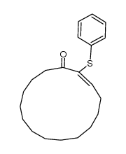 2-(phenylthio)-2-cyclopentadecenone Structure