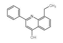 8-乙基-2-苯基-4-喹啉醇结构式