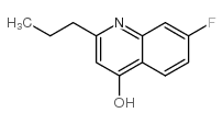 7-氟-2-丙基-4-喹啉结构式