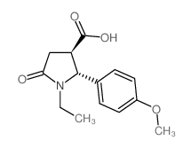 (2R,3R)-1-Ethyl-2-(4-methoxy-phenyl)-5-oxo-pyrrolidine-3-carboxylic acid picture