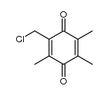 5-(chloromethyl)-2,3,5-trimethylcyclohexa-2,5-diene-1,4-dione结构式