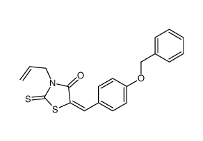 (5E)-3-Allyl-5-[4-(benzyloxy)benzylidene]-2-thioxo-1,3-thiazolidi n-4-one Structure