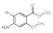 Methyl 4-amino-5-bromo-2-methoxybenzenecarboxylate Structure