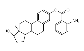 [(8R,9S,13S,14S,17S)-17-hydroxy-13-methyl-6,7,8,9,11,12,14,15,16,17-decahydrocyclopenta[a]phenanthren-3-yl] 2-aminobenzoate结构式