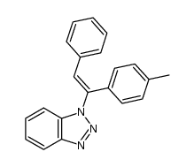 1-(benzotriazol-1-yl)-1-(p-tolyl)-2-phenylethylene结构式