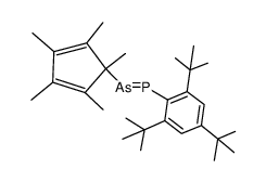 As-(pentamethylcyclopentadienyl)-P-(2,4,6-tri-t-butylphenyl)arsaphosphene Structure