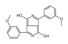 1,4-bis(3-methoxyphenyl)-2,5-dihydropyrrolo[3,4-c]pyrrole-3,6-dione结构式