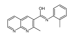 2-methyl-N-(2-methylphenyl)-1,8-naphthyridine-3-carboxamide结构式