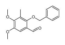 4,5-dimethoxy-3-methyl-2-phenylmethoxybenzaldehyde结构式