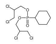 bis(2,3-dichloropropoxy)phosphorylcyclohexane Structure