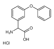 2-amino-2-(3-phenoxyphenyl)acetic acid,hydrochloride Structure