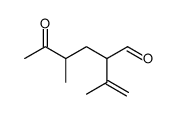 4-methyl-5-oxo-2-prop-1-en-2-ylhexanal Structure