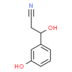 3-Hydroxy-3-(3-hydroxyphenyl)propanenitrile Structure