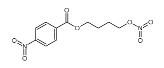 4-nitrobenzoic acid 4-nitryloxybutyl ester Structure